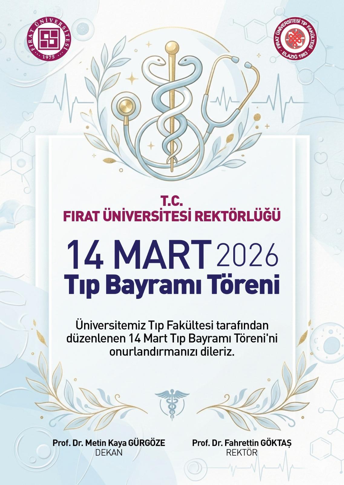 14 Mart Tıp Bayramı Töreni